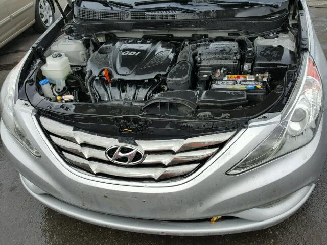 5NPEC4AC2BH119333 - 2011 HYUNDAI SONATA SE SILVER photo 7