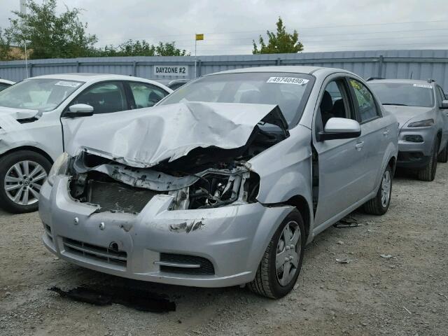 KL1TV55E29B348570 - 2009 CHEVROLET AVEO LS SILVER photo 2