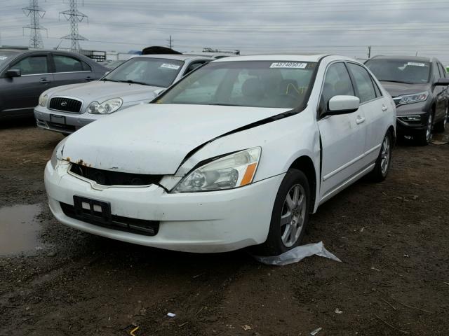 1HGCM66545A020827 - 2005 HONDA ACCORD EX WHITE photo 2