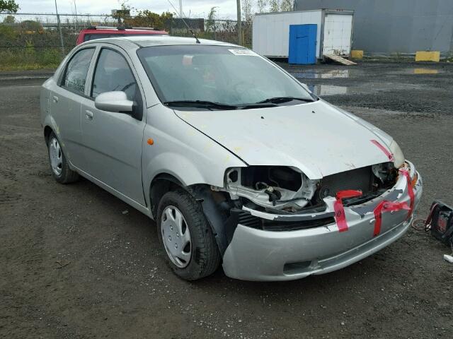 KL1TD52684B146728 - 2004 CHEVROLET AVEO SILVER photo 1