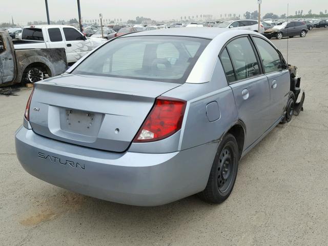 1G8AZ52F53Z100422 - 2003 SATURN ION LEVEL BLUE photo 4