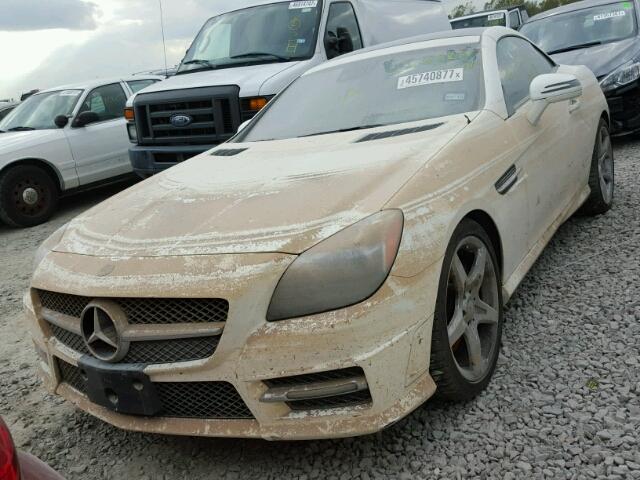 WDDPK5HA2EF088076 - 2014 MERCEDES-BENZ SLK 350 WHITE photo 2