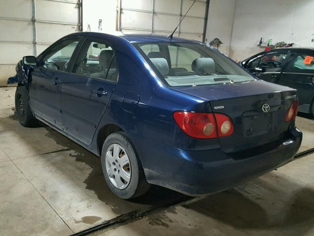 2T1BR30E36C616933 - 2006 TOYOTA COROLLA BLUE photo 3