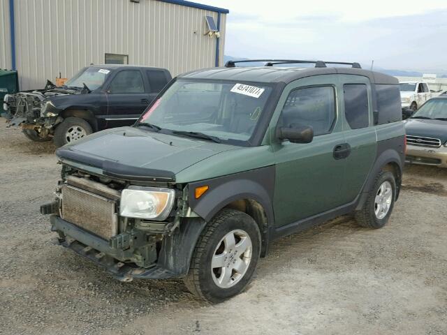 5J6YH28533L045647 - 2003 HONDA ELEMENT EX GREEN photo 2