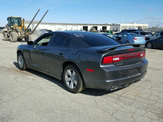 2C3CDXBG0DH688821 - 2013 DODGE CHARGER BLACK photo 3