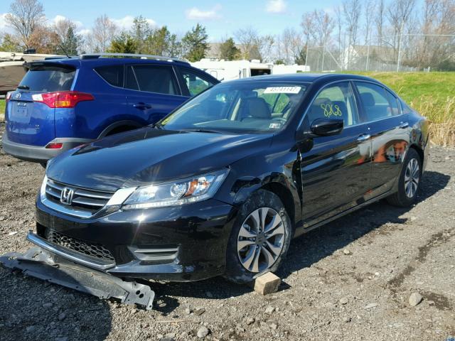 1HGCR2F30FA214846 - 2015 HONDA ACCORD LX BLACK photo 2