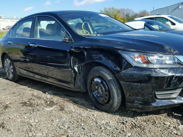 1HGCR2F30FA214846 - 2015 HONDA ACCORD LX BLACK photo 9