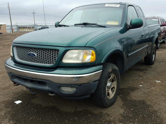 1FTRX18W7XKB17879 - 1999 FORD F150 GREEN photo 2