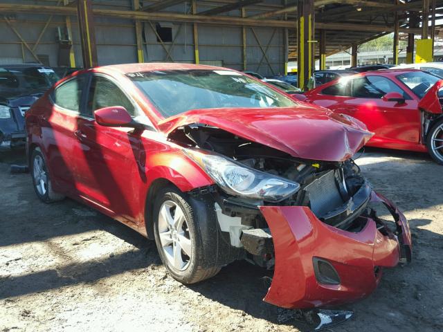 KMHDH4AE3BU154933 - 2011 HYUNDAI ELANTRA GL RED photo 1