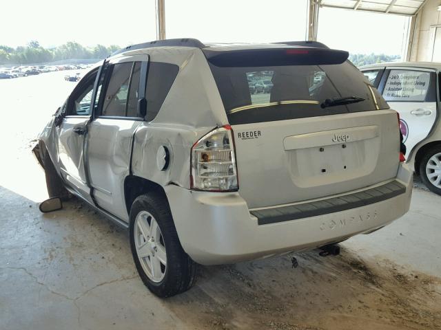 1J8FT47W18D759739 - 2008 JEEP COMPASS SP 银色 照片 3