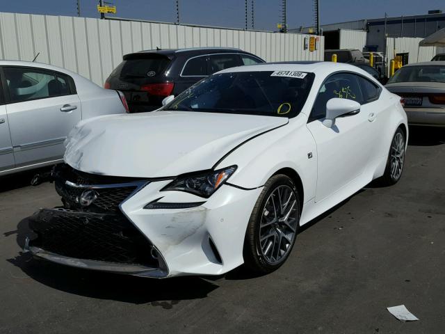 JTHHE5BC5F5009019 - 2015 LEXUS RC 350 WHITE photo 2