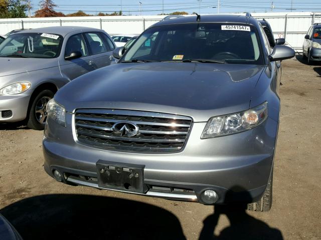 JNRBS08W16X400631 - 2006 INFINITI FX45 GRAY photo 9