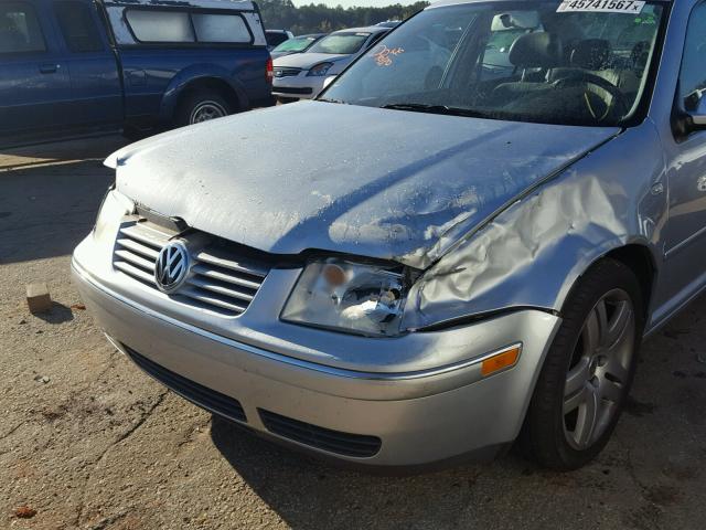 3VWSE69M24M044763 - 2004 VOLKSWAGEN JETTA SILVER photo 9