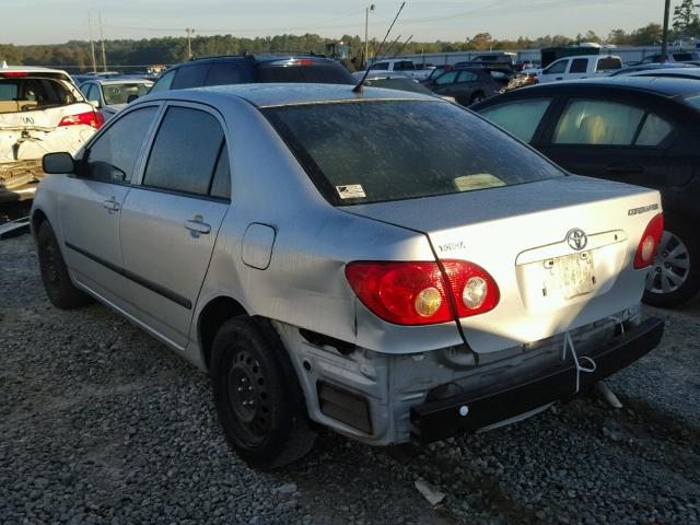 1NXBR32E56Z694724 - 2006 TOYOTA COROLLA CE SILVER photo 3