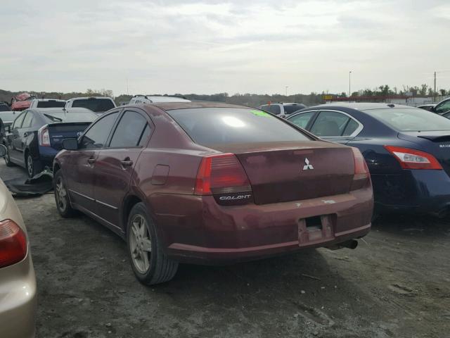 4A3AB36F66E007829 - 2006 MITSUBISHI GALANT ES MAROON photo 3