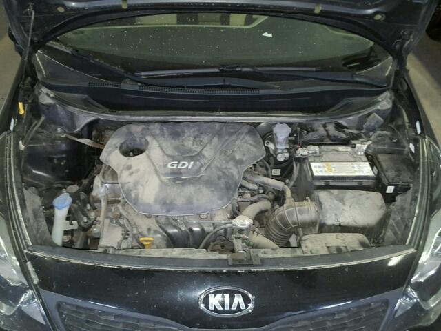 KNADM4A39D6159511 - 2013 KIA RIO LX BLACK photo 7