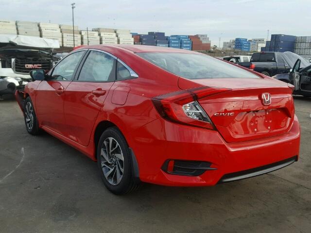 2HGFC2F79GH574489 - 2016 HONDA CIVIC EX RED photo 3