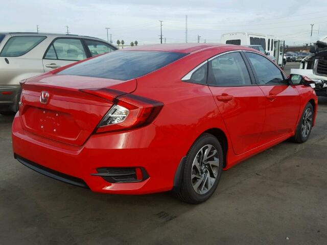 2HGFC2F79GH574489 - 2016 HONDA CIVIC EX RED photo 4