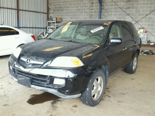 2HNYD18206H519616 - 2006 ACURA MDX BLACK photo 2