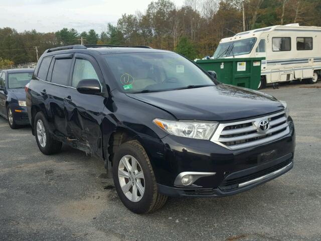 5TDBK3EH6CS102584 - 2012 TOYOTA HIGHLANDER BLACK photo 1