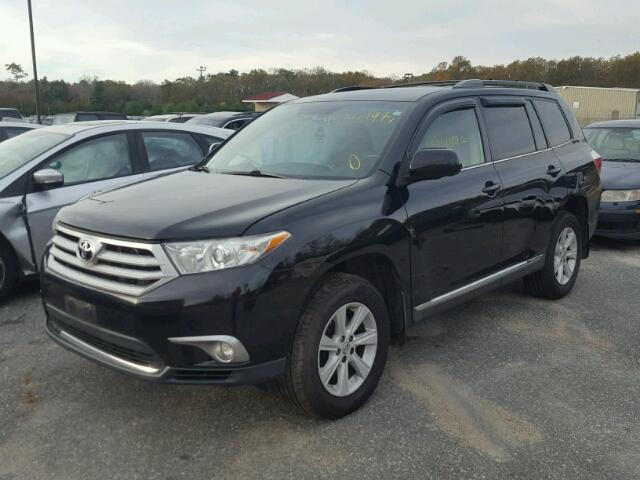 5TDBK3EH6CS102584 - 2012 TOYOTA HIGHLANDER BLACK photo 2