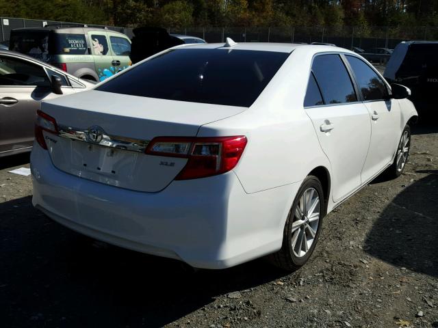 4T1BK1FK4CU513925 - 2012 TOYOTA CAMRY SE WHITE photo 4