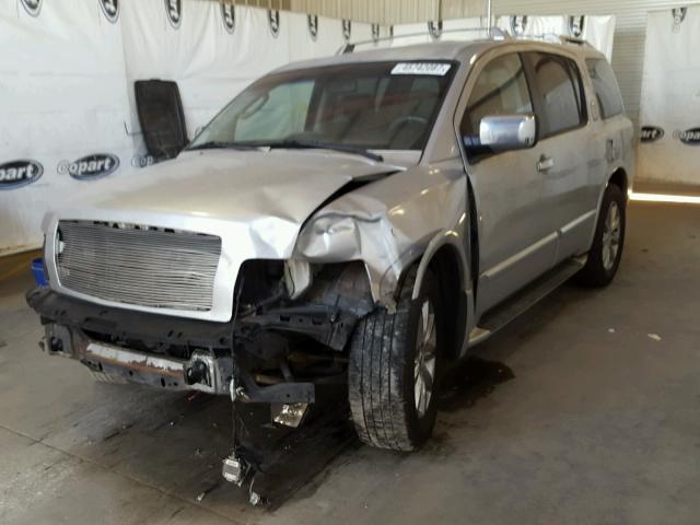 5N3AA08C37N800808 - 2007 INFINITI QX56 SILVER photo 2