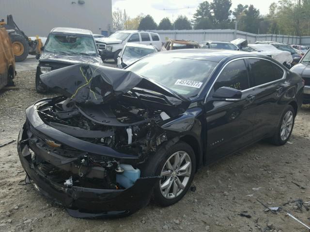 2G1105S37H9161819 - 2017 CHEVROLET IMPALA LT BLACK photo 2