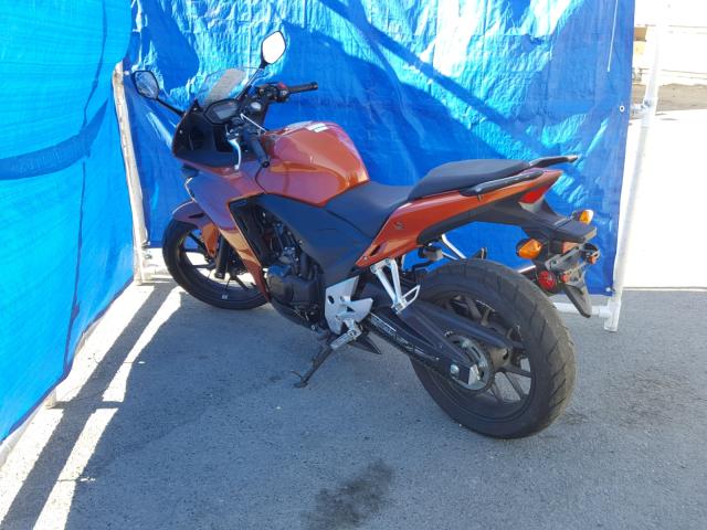 MLHPC4469F5200895 - 2015 HONDA CBR500 R ORANGE photo 3