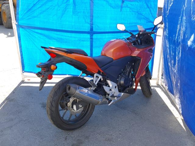 MLHPC4469F5200895 - 2015 HONDA CBR500 R ORANGE photo 4