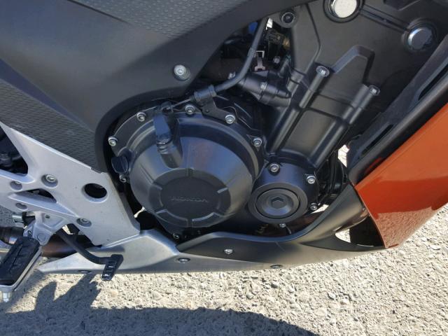 MLHPC4469F5200895 - 2015 HONDA CBR500 R ORANGE photo 7