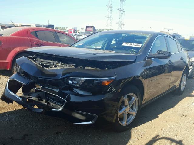 1G1ZB5ST4HF275233 - 2017 CHEVROLET MALIBU LS შავი ფოტო 2