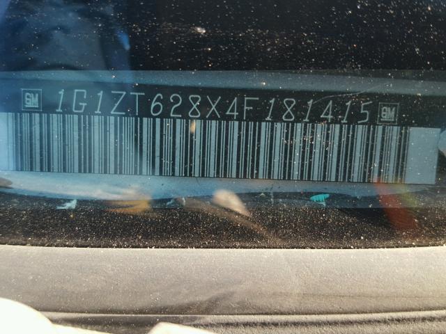 1G1ZT628X4F181415 - 2004 CHEVROLET MALIBU MAX 灰色 照片 10