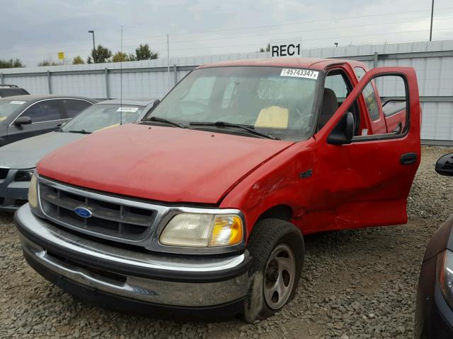 1FTDX1768VNA63015 - 1997 FORD F150 RED photo 2