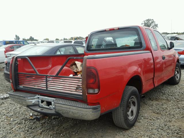 1FTDX1768VNA63015 - 1997 FORD F150 RED photo 4