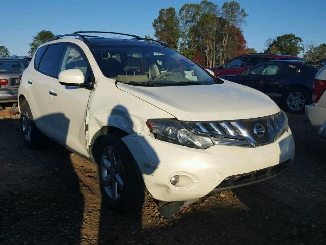 JN8AZ1MUXAW014505 - 2010 NISSAN MURANO S WHITE photo 1