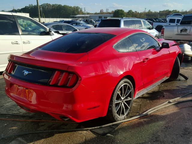 1FA6P8TH5G5294438 - 2016 FORD MUSTANG RED photo 4