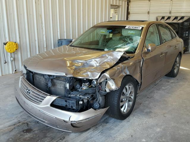 KMHFC46F96A113755 - 2006 HYUNDAI AZERA SE GOLD photo 2