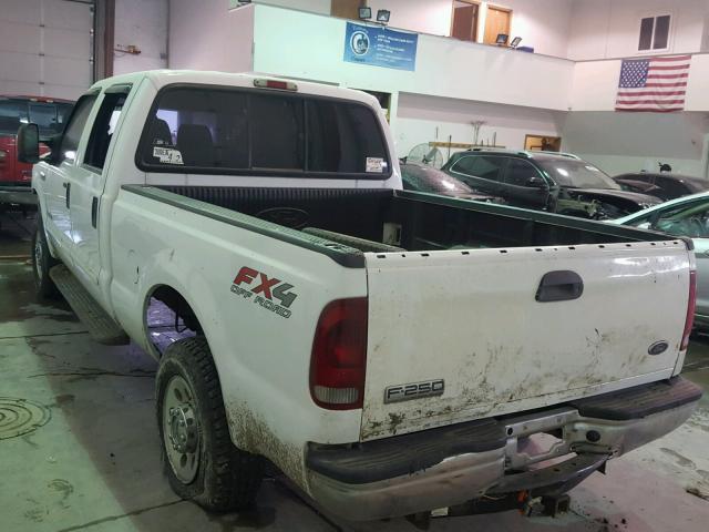 1FTSW21P35EA57317 - 2005 FORD F250 SUPER WHITE photo 3