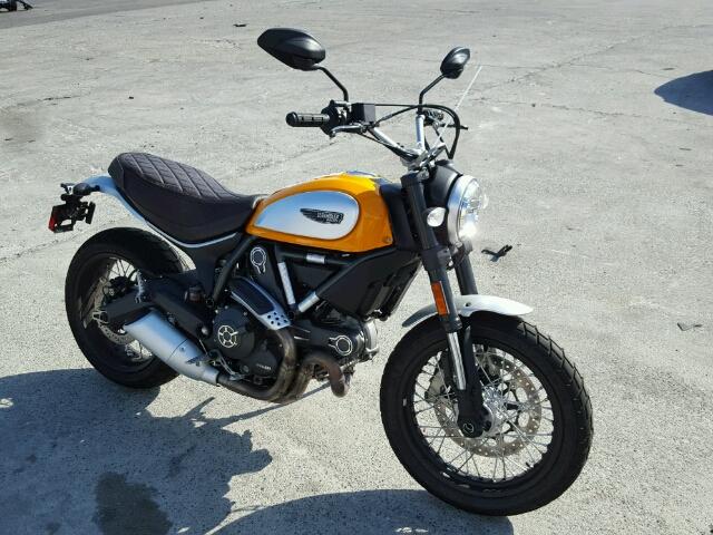 ML015ANM8GT005642 - 2016 DUCATI SCRAMBLER YELLOW photo 1