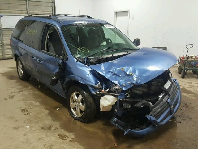 1D4GP24R07B144227 - 2007 DODGE GRAND CARA BLUE photo 1