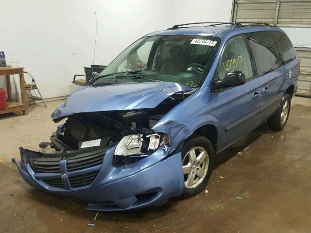 1D4GP24R07B144227 - 2007 DODGE GRAND CARA BLUE photo 2