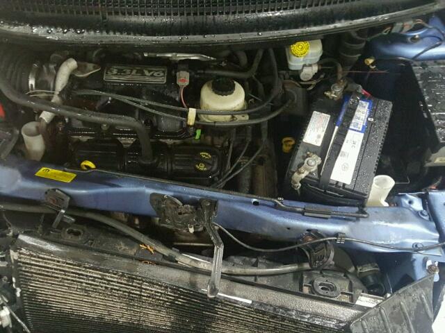 1D4GP24R07B144227 - 2007 DODGE GRAND CARA BLUE photo 7