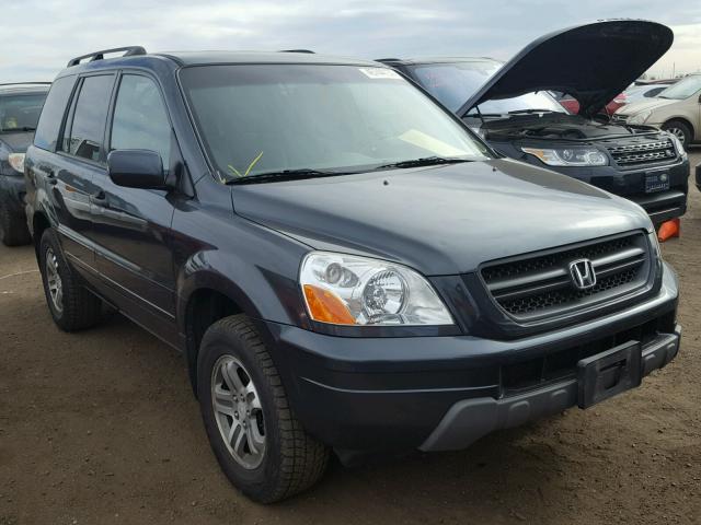 2HKYF18474H509008 - 2004 HONDA PILOT EX CHARCOAL photo 1