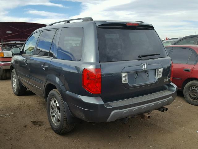 2HKYF18474H509008 - 2004 HONDA PILOT EX CHARCOAL photo 3