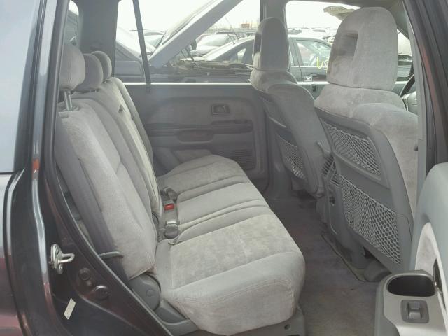 2HKYF18474H509008 - 2004 HONDA PILOT EX CHARCOAL photo 6