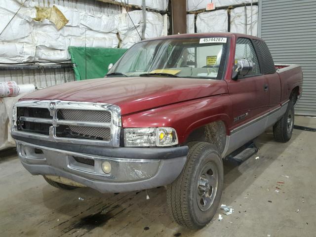 1B7HF13Y8VJ609721 - 1997 DODGE RAM 1500 RED photo 2