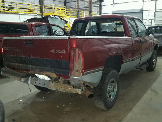 1B7HF13Y8VJ609721 - 1997 DODGE RAM 1500 RED photo 4