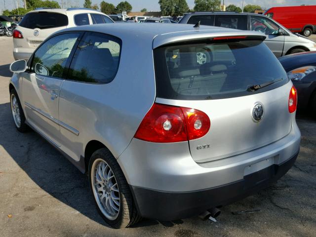 WVWEV71K67W012726 - 2007 VOLKSWAGEN NEW GTI GRAY photo 3