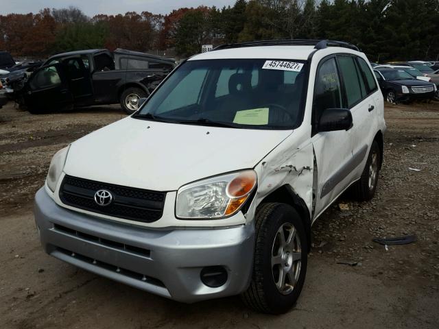 JTEHD20V550050376 - 2005 TOYOTA RAV4 WHITE photo 2